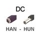 CAB-DCP DC minikabel, DC-plug hun-stik pigtail