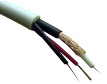 Mini coax + 2x0,5 mm2 combi kabel, meterml